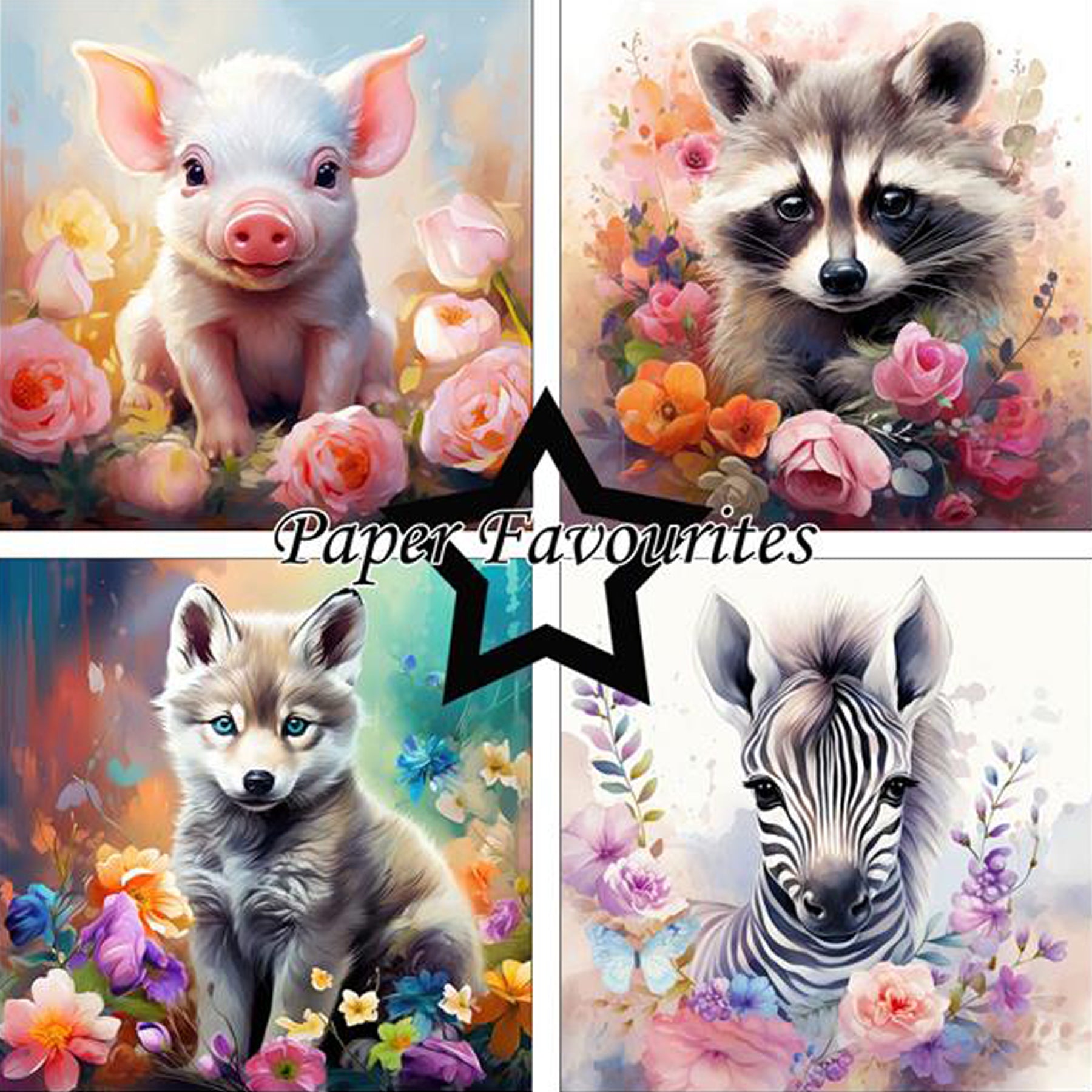 Crealive Paper Pad 200 g/m2 - 12’’ x 12’’ - Baby Animals

Inhalt:
•	8 Blatt
•	8 Designs
 
Spezifikationen:
•	12’’ x 12’’ (30.5 cm x 30.5 cm)
•	200 g/m2
•	einseitig bedruckt
•	säure- und ligninfrei
 
Dieses Paper Pad ist geeignet für:
•	Karten
•	Boxen
•	3D-Projekte
•	Geschenkboxen & Verpackungen
•	Plotten
•	Scrapbooking
•	Basteln mit Kindern
