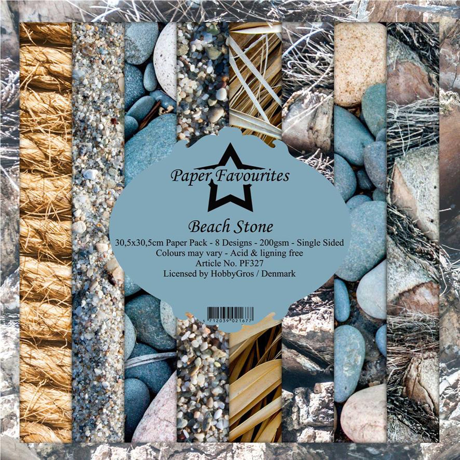 Crealive Paper Pad 200 g/m2 - 12’’ x 12’’ - Beach Stone  Inhalt:  8 Blatt 8 Designs    Spezifikationen:  12’’ x 12’’ (30.5 cm x 30.5 cm) 200 g/m2 einseitig bedruckt säure- und ligninfrei    Dieses Paper Pad ist geeignet für:  Karten Boxen 3D-Projekte Geschenkboxen & Verpackungen Plotten Scrapbooking