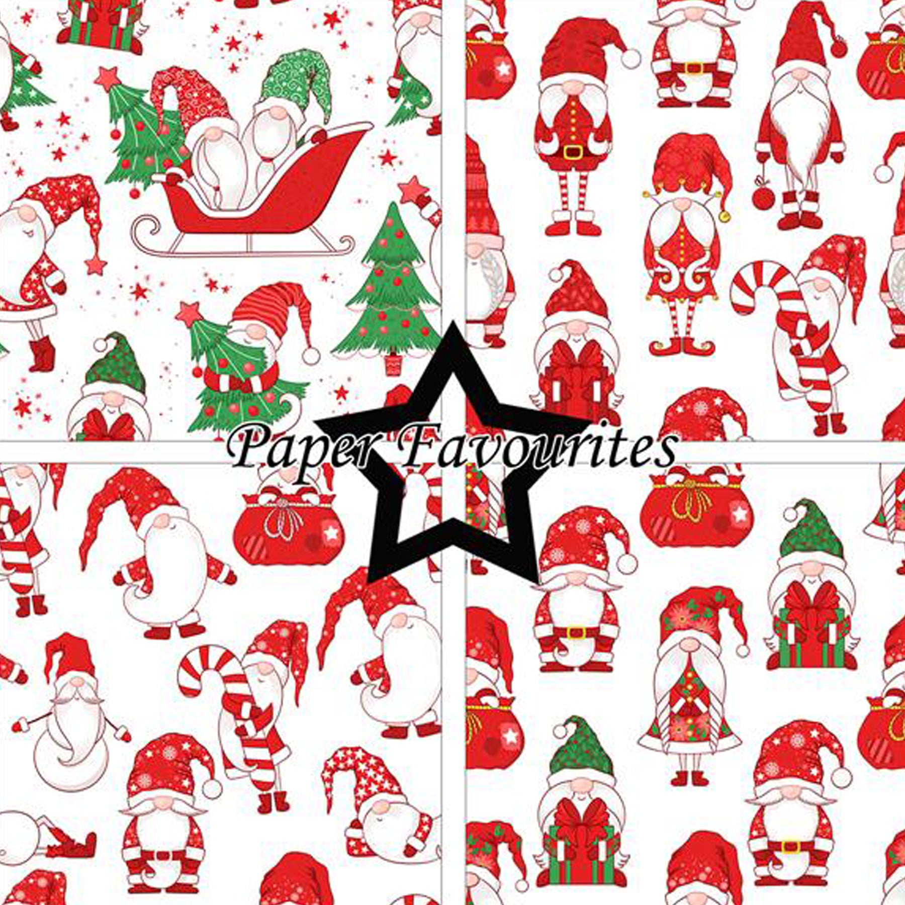 Crealive Paper Pad 200 g/m2 - 12’’ x 12’’ - Christmas Gnomes

Inhalt:
•	8 Blatt
•	8 Designs
 
Spezifikationen:
•	12’’ x 12’’ (30.5 cm x 30.5 cm)
•	200 g/m2
•	einseitig bedruckt
•	säure- und ligninfrei
 
Dieses Paper Pad ist geeignet für:
•	Karten
•	Boxen
•	3D-Projekte
•	Geschenkboxen & Verpackungen
•	Plotten
•	Scrapbooking
•	Basteln mit Kindern
