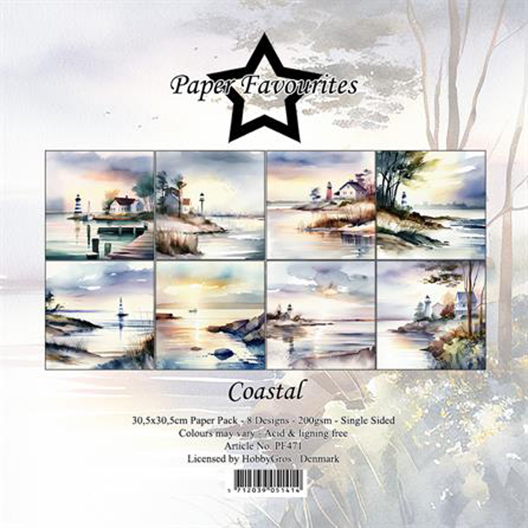 Crealive Paper Pad 200 g/m2 - 12’’ x 12’’ - Coastal

Inhalt:
•	8 Blatt
•	8 Designs
 
Spezifikationen:
•	12’’ x 12’’ (30.5 cm x 30.5 cm)
•	200 g/m2
•	einseitig bedruckt
•	säure- und ligninfrei
 
Dieses Paper Pad ist geeignet für:
•	Karten
•	Boxen
•	3D-Projekte
•	Geschenkboxen & Verpackungen
•	Plotten
•	Scrapbooking
•	Basteln mit Kindern
