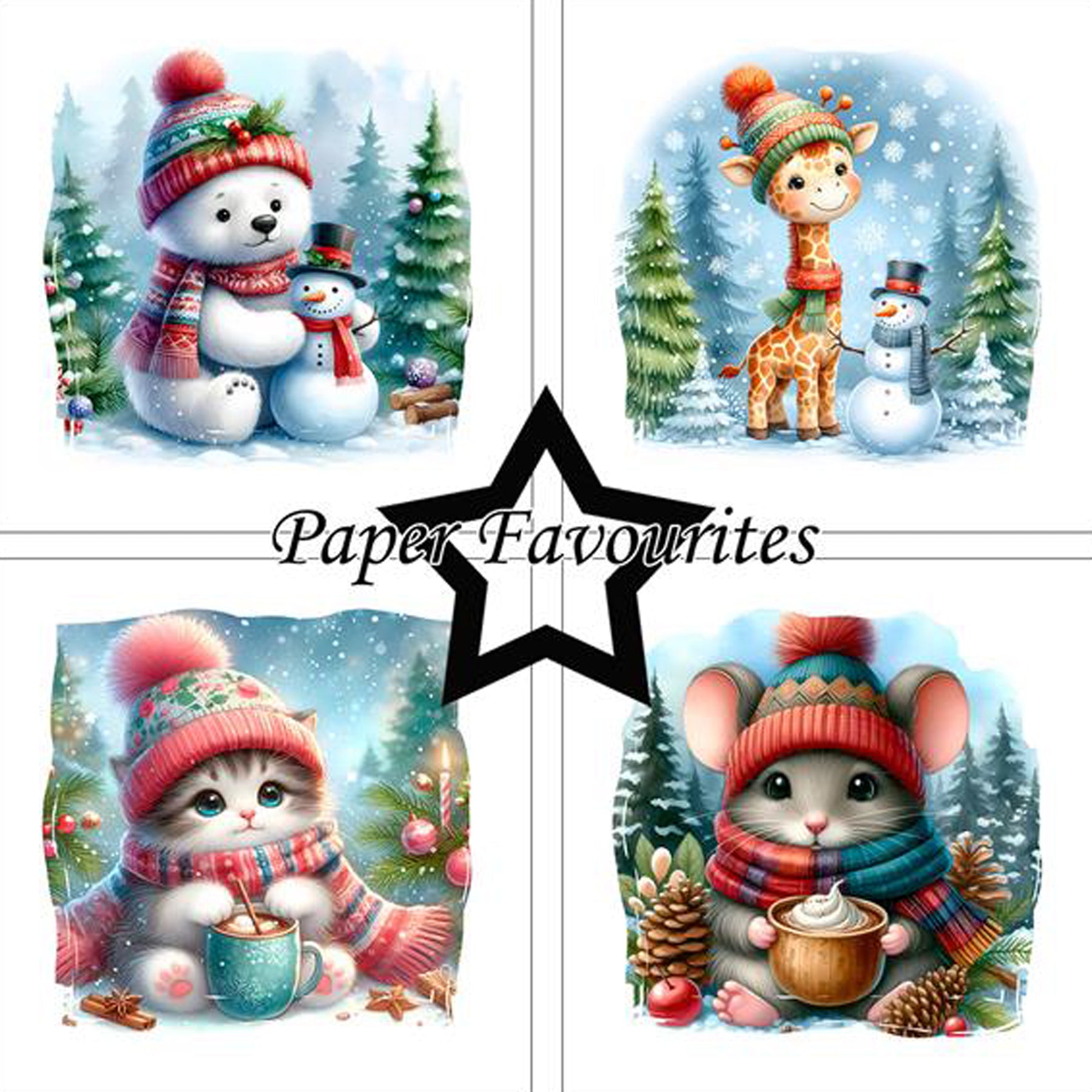 Crealive Paper Pad 200 g/m2 - 12’’ x 12’’ - Cute Christmas

Inhalt:
•	8 Blatt
•	8 Designs
 
Spezifikationen:
•	12’’ x 12’’ (30.5 cm x 30.5 cm)
•	200 g/m2
•	einseitig bedruckt
•	säure- und ligninfrei
 
Dieses Paper Pad ist geeignet für:
•	Karten
•	Boxen
•	3D-Projekte
•	Geschenkboxen & Verpackungen
•	Plotten
•	Scrapbooking
•	Basteln mit Kindern
