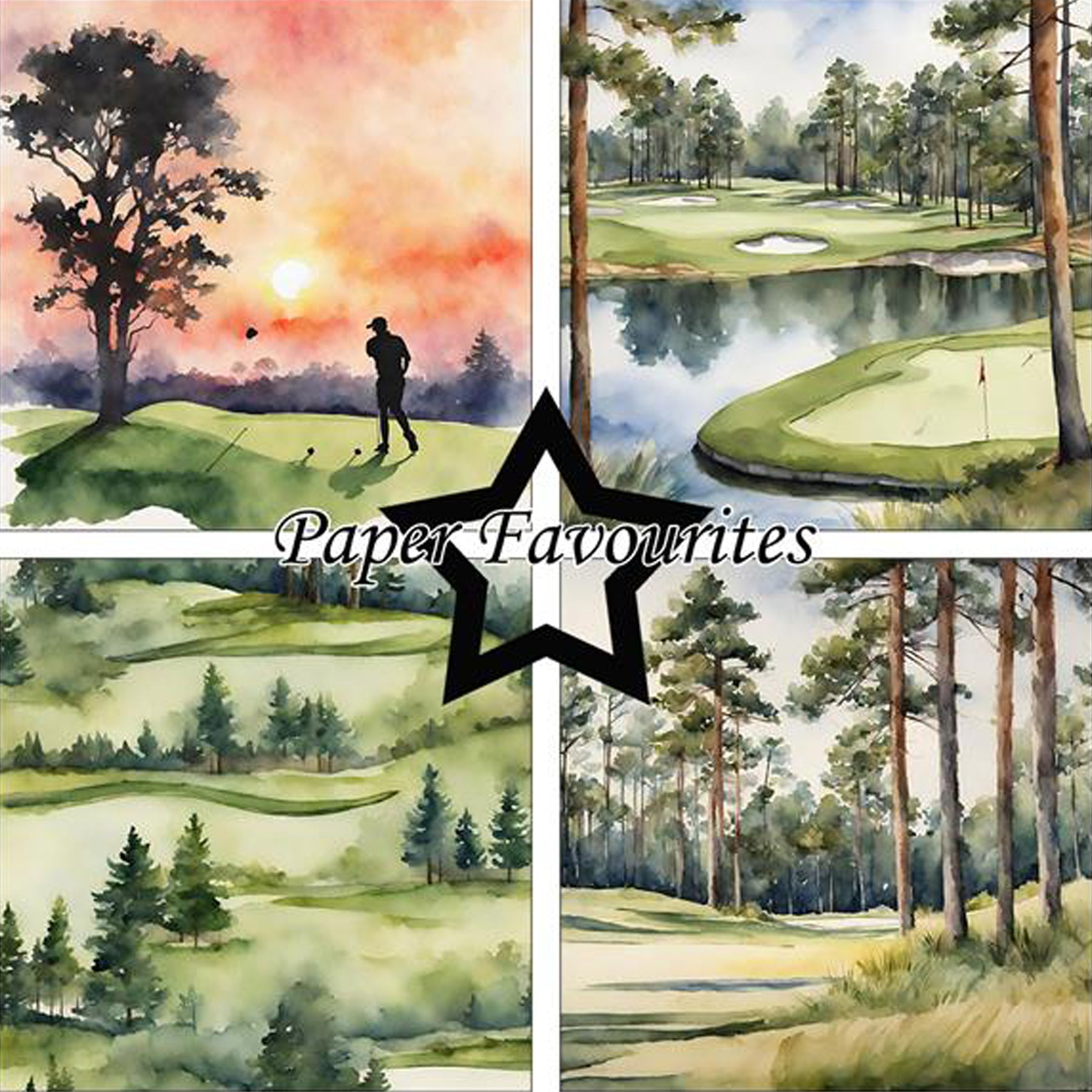 Crealive Paper Pad 200 g/m2 - 12’’ x 12’’ - Golfing

Inhalt:
•	8 Blatt
•	8 Designs
 
Spezifikationen:
•	12’’ x 12’’ (30.5 cm x 30.5 cm)
•	200 g/m2
•	einseitig bedruckt
•	säure- und ligninfrei
 
Dieses Paper Pad ist geeignet für:
•	Karten
•	Boxen
•	3D-Projekte
•	Geschenkboxen & Verpackungen
•	Plotten
•	Scrapbooking
•	Basteln mit Kindern
