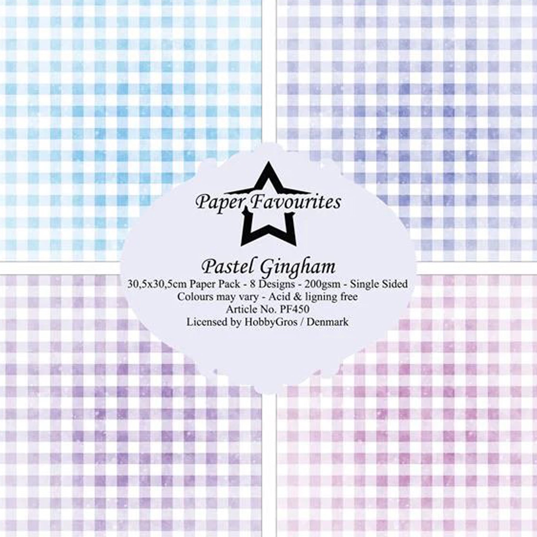 Crealive Paper Pad 200 g/m2 - 12’’ x 12’’ - Pastel Gingham

Inhalt:
•	8 Blatt
•	8 Designs
 
Spezifikationen:
•	12’’ x 12’’ (30.5 cm x 30.5 cm)
•	200 g/m2
•	einseitig bedruckt
•	säure- und ligninfrei
 
Dieses Paper Pad ist geeignet für:
•	Karten
•	Boxen
•	3D-Projekte
•	Geschenkboxen & Verpackungen
•	Plotten
•	Scrapbooking
•	Basteln mit Kindern
