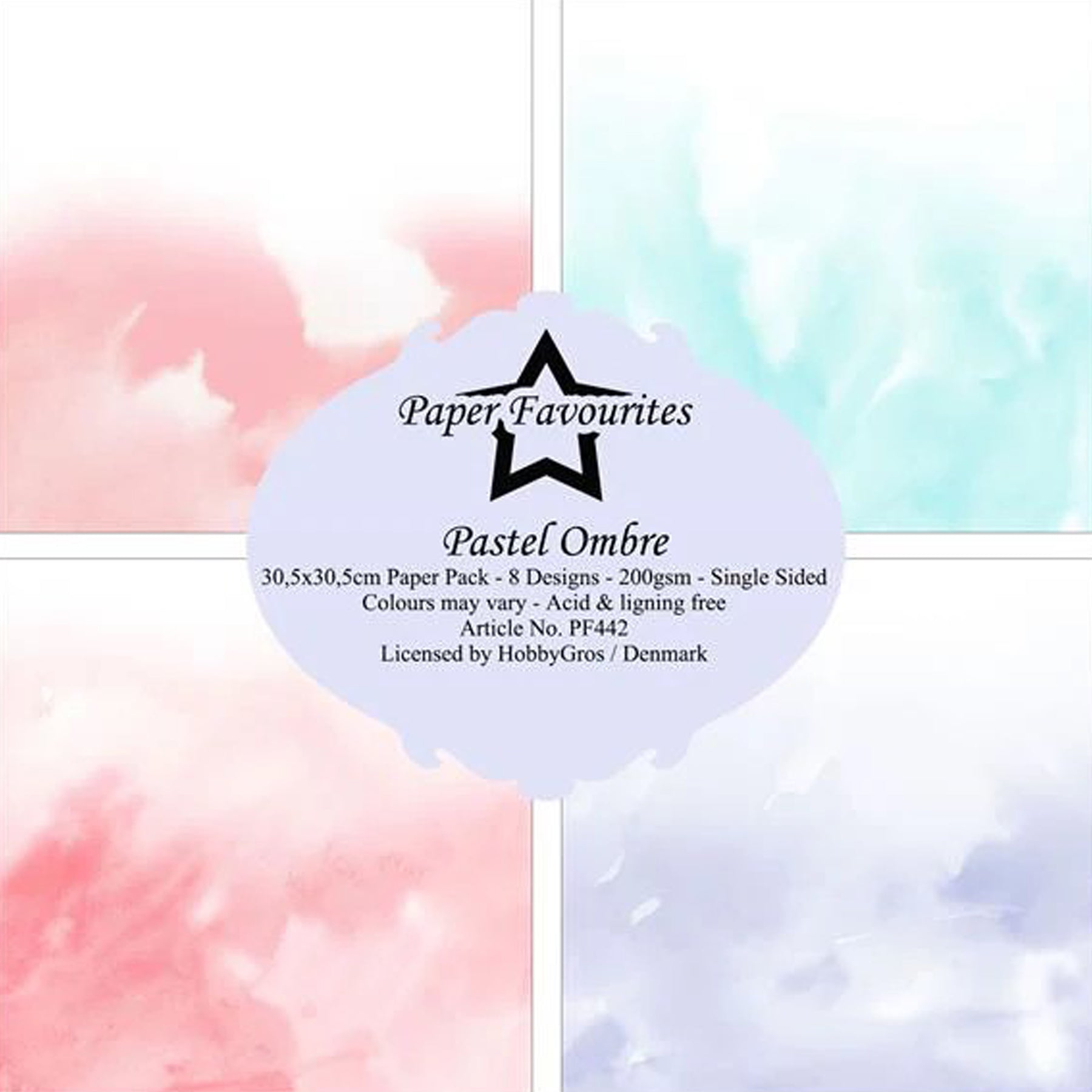 Crealive Paper Pad 200 g/m2 - 12’’ x 12’’ - Pastel Ombre

Inhalt:
•	8 Blatt
•	8 Designs
 
Spezifikationen:
•	12’’ x 12’’ (30.5 cm x 30.5 cm)
•	200 g/m2
•	einseitig bedruckt
•	säure- und ligninfrei
 
Dieses Paper Pad ist geeignet für:
•	Karten
•	Boxen
•	3D-Projekte
•	Geschenkboxen & Verpackungen
•	Plotten
•	Scrapbooking
•	Basteln mit Kindern
