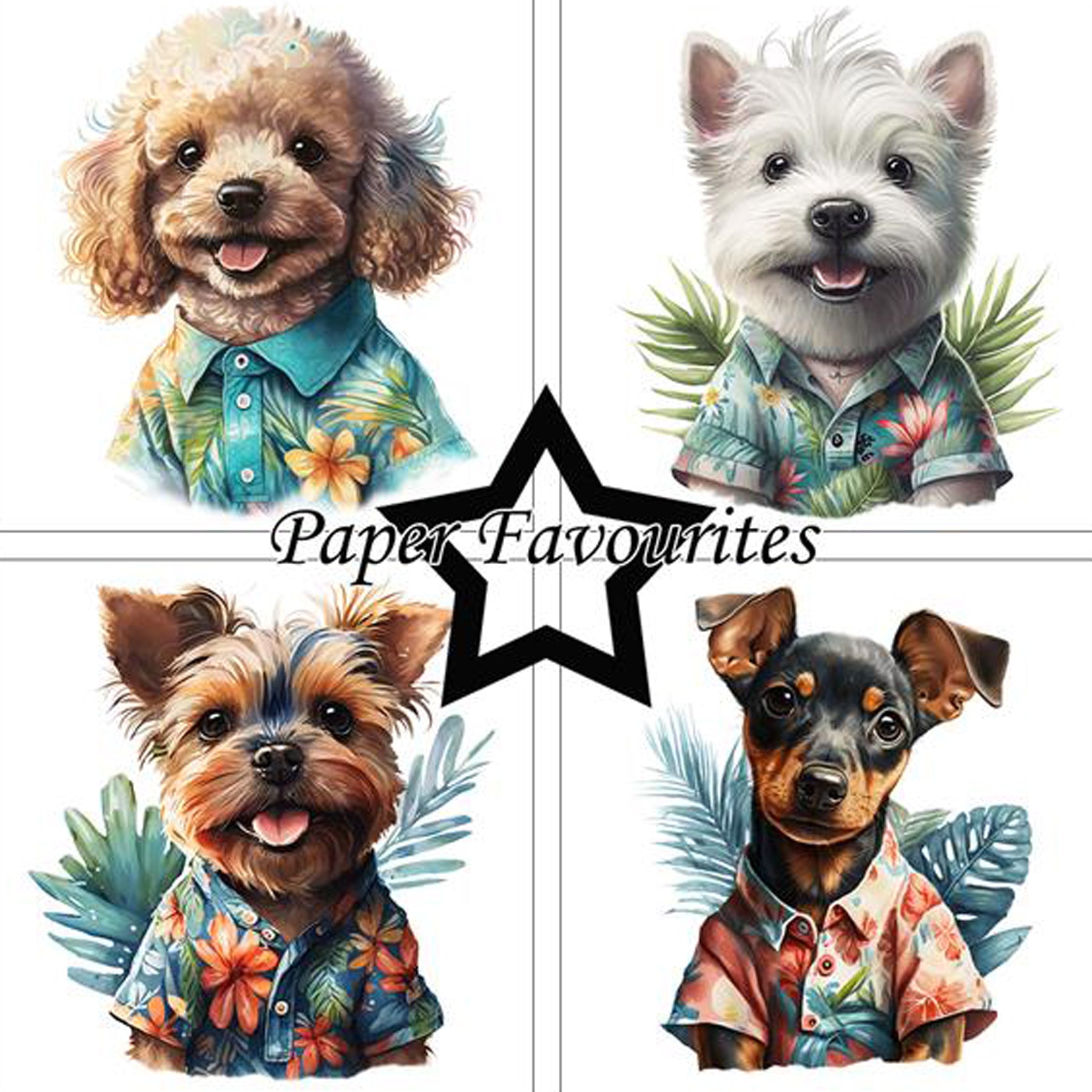 Crealive Paper Pad 200 g/m2 - 12’’ x 12’’ - Summer Dogs

Inhalt:
•	8 Blatt
•	8 Designs
 
Spezifikationen:
•	12’’ x 12’’ (30.5 cm x 30.5 cm)
•	200 g/m2
•	einseitig bedruckt
•	säure- und ligninfrei
 
Dieses Paper Pad ist geeignet für:
•	Karten
•	Boxen
•	3D-Projekte
•	Geschenkboxen & Verpackungen
•	Plotten
•	Scrapbooking
•	Basteln mit Kindern
