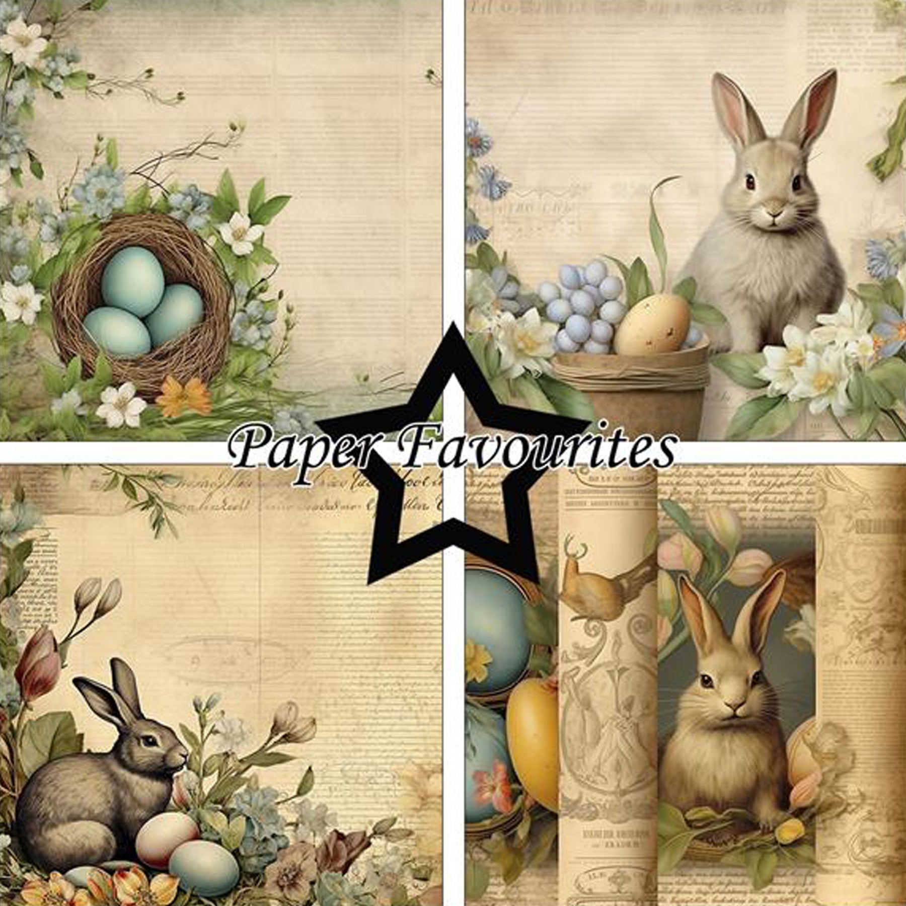 Crealive Paper Pad 200 g/m2 - 12’’ x 12’’ - Vintage Easter

Inhalt:
•	8 Blatt
•	8 Designs
 
Spezifikationen:
•	12’’ x 12’’ (30.5 cm x 30.5 cm)
•	200 g/m2
•	einseitig bedruckt
•	säure- und ligninfrei
 
Dieses Paper Pad ist geeignet für:
•	Karten
•	Boxen
•	3D-Projekte
•	Geschenkboxen & Verpackungen
•	Plotten
•	Scrapbooking
•	Basteln mit Kindern
