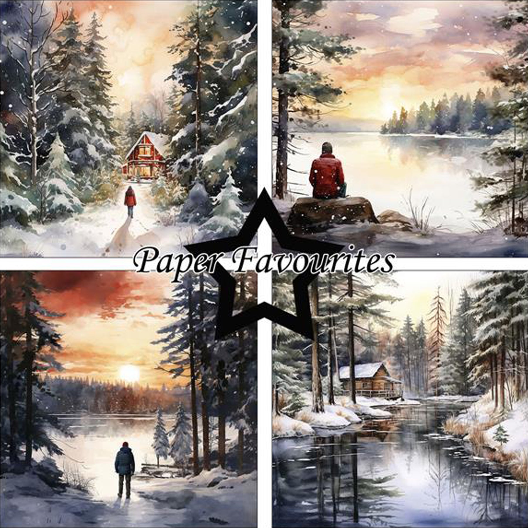 Crealive Paper Pad 200 g/m2 - 12’’ x 12’’ – Winter Forest
Inhalt:
•	8 Blatt
•	8 Designs
 
Spezifikationen:
•	12’’ x 12’’ (30.5 cm x 30.5 cm)
•	200 g/m2
•	einseitig bedruckt
•	säure- und ligninfrei
 
Dieses Paper Pad ist geeignet für:
•	Karten
•	Boxen
•	3D-Projekte
•	Geschenkboxen & Verpackungen
•	Plotten
•	Scrapbooking
•	Basteln mit Kindern
