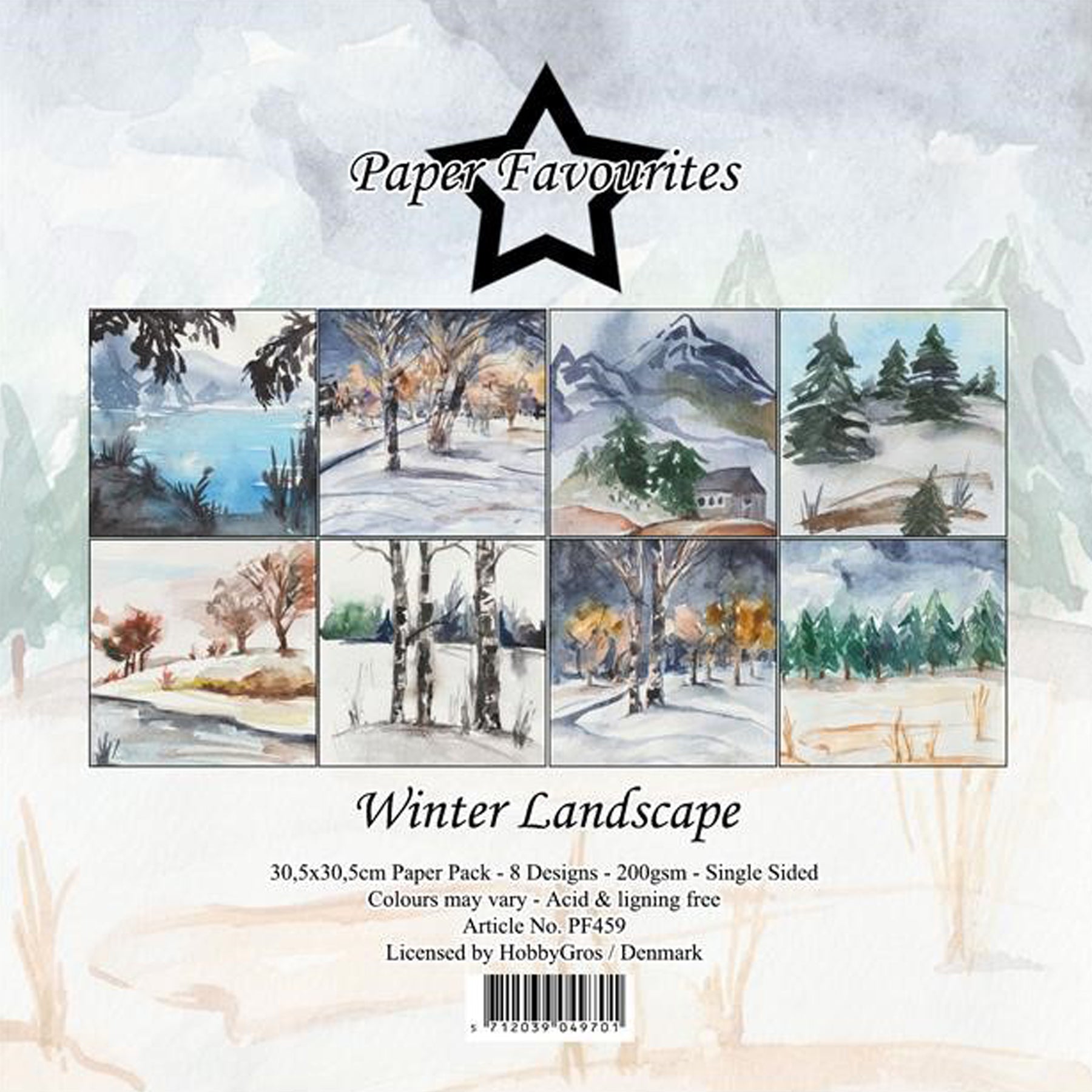 Crealive Paper Pad 200 g/m2 - 12’’ x 12’’ - Winter Landscape

Inhalt:
•	8 Blatt
•	8 Designs
 
Spezifikationen:
•	12’’ x 12’’ (30.5 cm x 30.5 cm)
•	200 g/m2
•	einseitig bedruckt
•	säure- und ligninfrei
 
Dieses Paper Pad ist geeignet für:
•	Karten
•	Boxen
•	3D-Projekte
•	Geschenkboxen & Verpackungen
•	Plotten
•	Scrapbooking
•	Basteln mit Kindern
