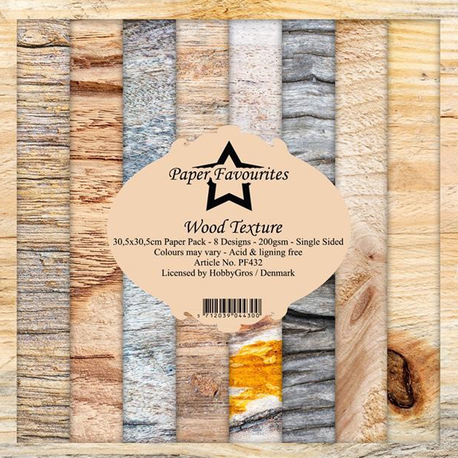 Crealive Paper Pad 200 g/m2 - 12’’ x 12’’ - Wood Texture

Inhalt:
•	8 Blatt
•	8 Designs
 
Spezifikationen:
•	12’’ x 12’’ (30.5 cm x 30.5 cm)
•	200 g/m2
•	einseitig bedruckt
•	säure- und ligninfrei
 
Dieses Paper Pad ist geeignet für:
•	Karten
•	Boxen
•	3D-Projekte
•	Geschenkboxen & Verpackungen
•	Plotten
•	Scrapbooking
•	Basteln mit Kindern
