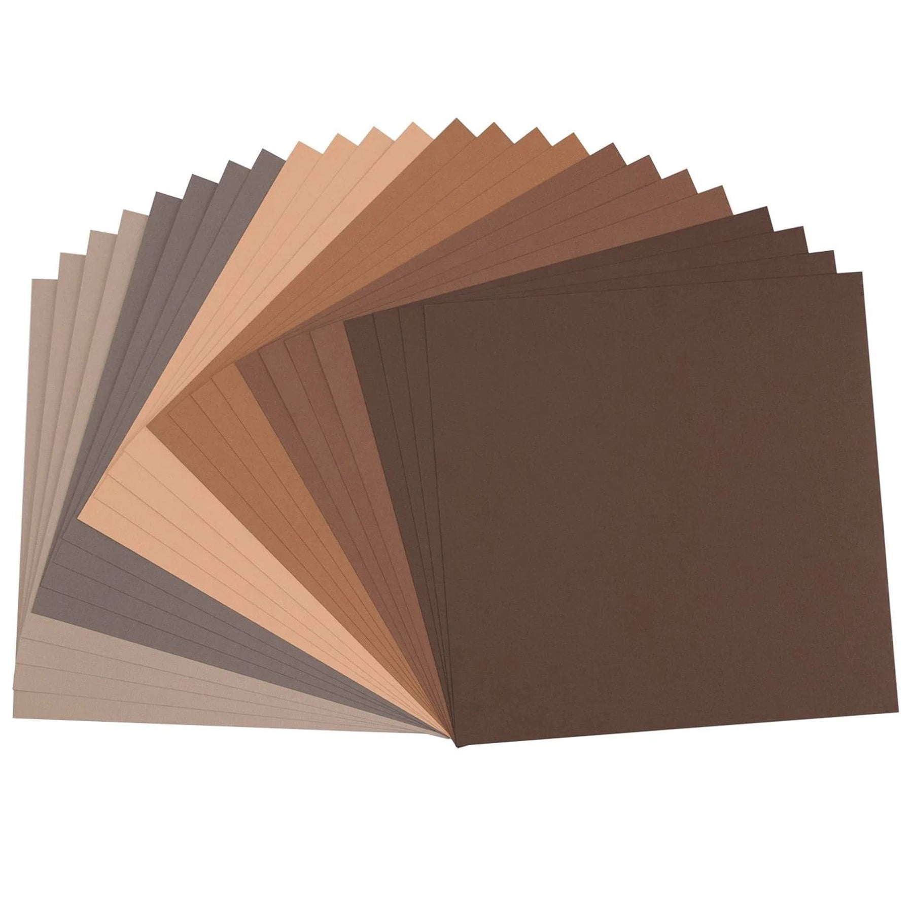 Crealive Cardstock Basic Multipack 216 g/m2 - 12’’ x 12’’ - Braun Strukturiert (24 Cardstock)

Spezifikationen:
•	12’’ x 12’’ (30.5 cm x 30.5 cm)
•	216 g/m2
•	beidseitig farbig (voll durchgefärbt)
•	beschreibbar
•	säurefrei
•	strukturierte Oberfläche
 
Inhalt:
•	4 x Cardstock Parchment
•	4 x Cardstock Bear
•	4 x Cardstock Umber
•	4 x Cardstock Hazelnut
•	4 x Cardstock Stone
•	4 x Cardstock Concrete
 
Dieses Cardstock / Bastelpapier ist geeignet für:
•	Karten
•	Karten-Verzierungen
•	Plotten
•	Stanzen
•	Präge