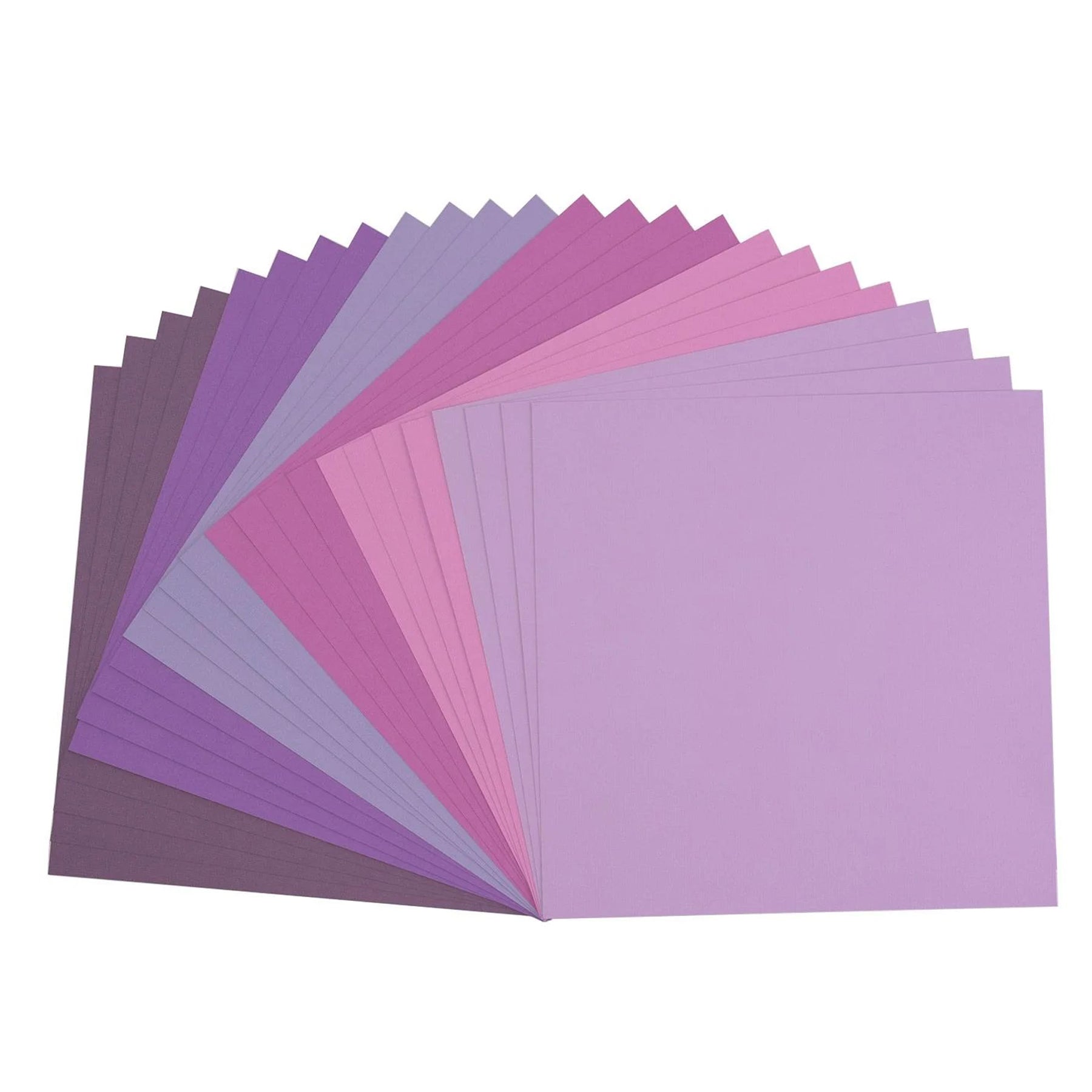 Crealive Cardstock Basic Multipack 216 g/m2 - 12’’ x 12’’ - Violett Strukturiert (24 Cardstock)

Spezifikationen:
•	12’’ x 12’’ (30.5 cm x 30.5 cm)
•	216 g/m2
•	beidseitig farbig (voll durchgefärbt)
•	beschreibbar
•	säurefrei
•	strukturierte Oberfläche
 
Inhalt:
•	4 x Cardstock Hyacinth
•	4 x Cardstock Hydrangea
•	4 x Cardstock Purple
•	4 x Cardstock Plum
•	4 x Cardstock Violet
•	4 x Cardstock Clematis
 
Dieses Cardstock / Bastelpapier ist geeignet für:
•	Karten
•	Karten-Verzierungen
•	Plotten
•	Stanzen
•	P