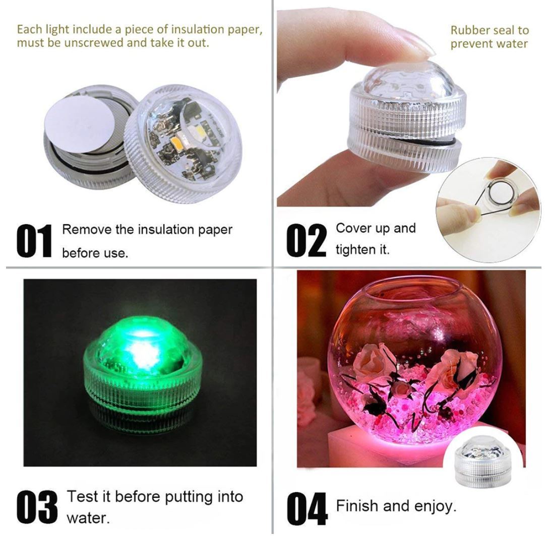 2er Set Mini LED Dekolichter inkl. Fernbedienung - Crealive