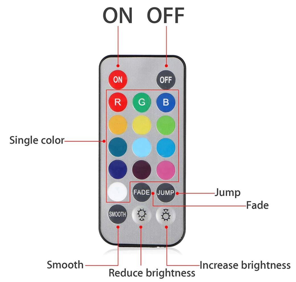 2er Set Mini LED Dekolichter inkl. Fernbedienung - Crealive