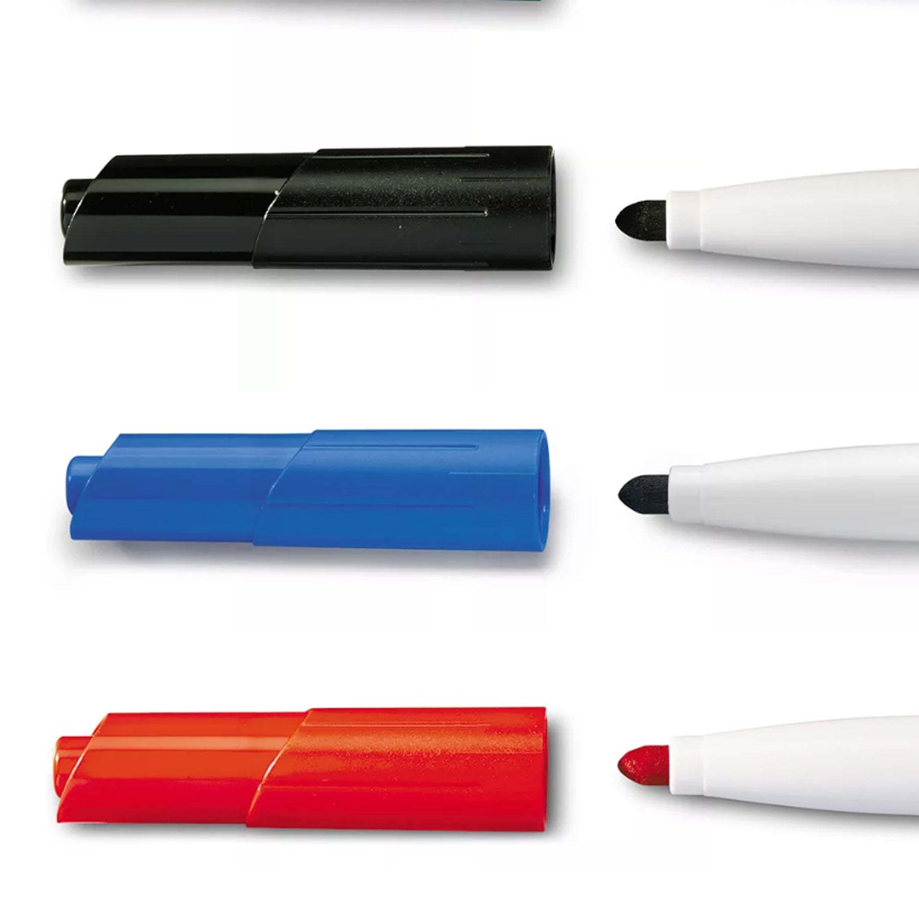 Crealive BIC Whiteboard-Marker Velleda - 4 Stück     Inhalt:  4 BIC Whiteboard-Marker    Spezifikationen:  Ovale Spitze Strichbreite: 1.4 mm Farben:  Grün, Rot, Blau & Schwarz trocken und leicht abwischbar auf deinem Whiteboard    Die Whiteboard Marker sind für folgende Oberflächen geeignet:  Whiteboard ASLAN Whiteboard Folie 