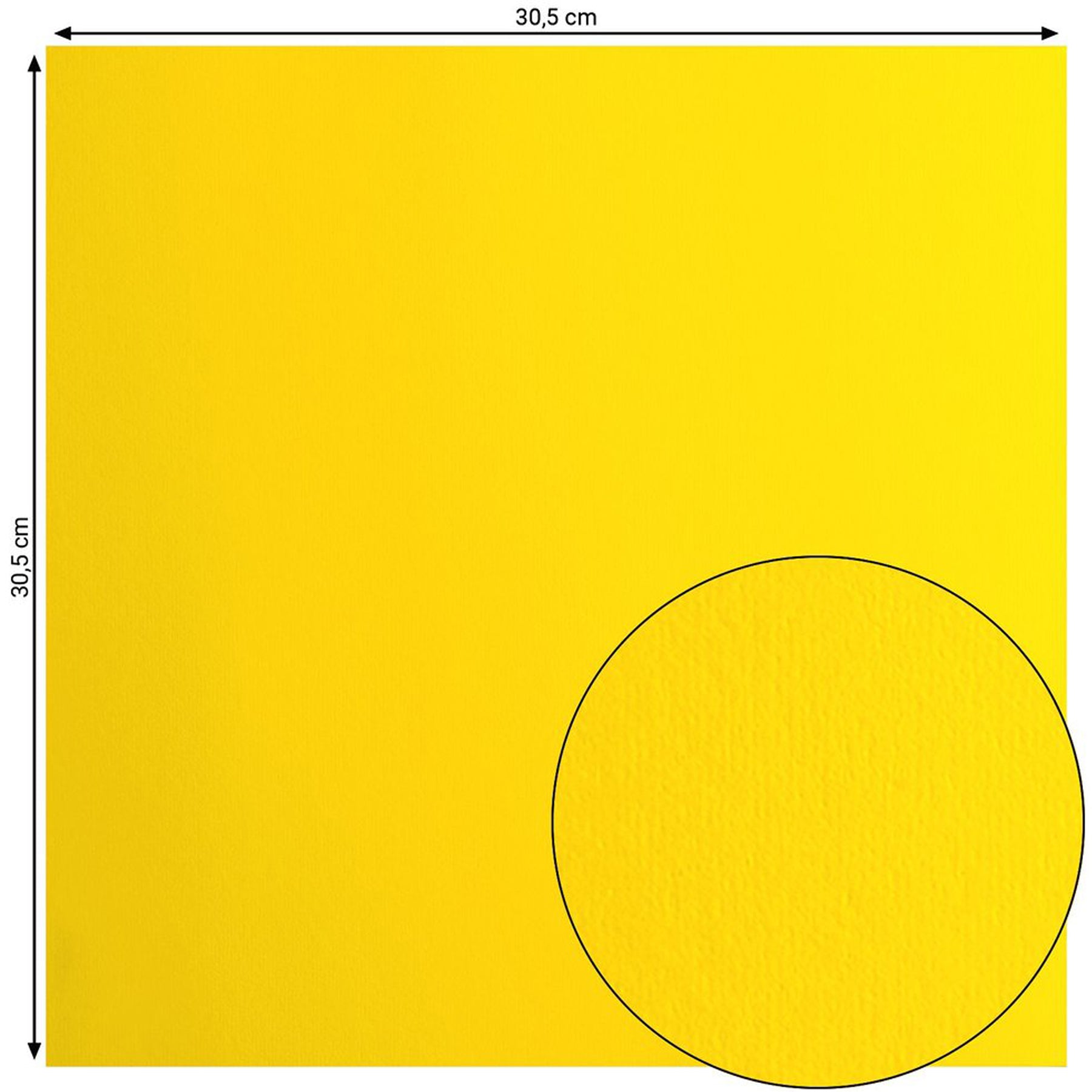 Crealive Cardstock Basic 216 g/m2 - 12’’ x 12’’ - Lemon Yellow  Spezifikationen:  12’’ x 12’’ (30.5 cm x 30.5 cm) 216 g/m2 beidseitig farbig (voll durchgefärbt) beschreibbar säurefrei glatt mit leicht rauer Oberfläche    Dieses Cardstock / Bastelpapier ist geeignet für:  Karten Karten-Verzierungen Plotten Stanzen Prägen Geschenkboxen Bastelpapier für die Schule oder Kindergarten Scrapbooking