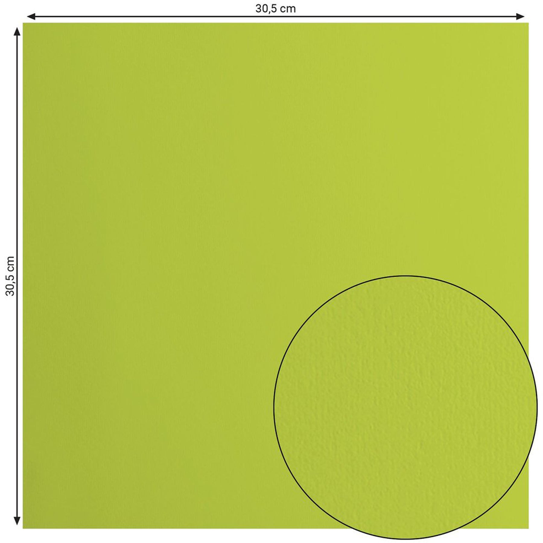 Crealive Cardstock Basic 216 g/m2 - 12’’ x 12’’ - Lime  Spezifikationen:  12’’ x 12’’ (30.5 cm x 30.5 cm) 216 g/m2 beidseitig farbig (voll durchgefärbt) beschreibbar säurefrei glatt mit leicht rauer Oberfläche    Dieses Cardstock / Bastelpapier ist geeignet für:  Karten Karten-Verzierungen Plotten Stanzen Prägen Geschenkboxen Bastelpapier für die Schule oder Kindergarten Scrapbooking