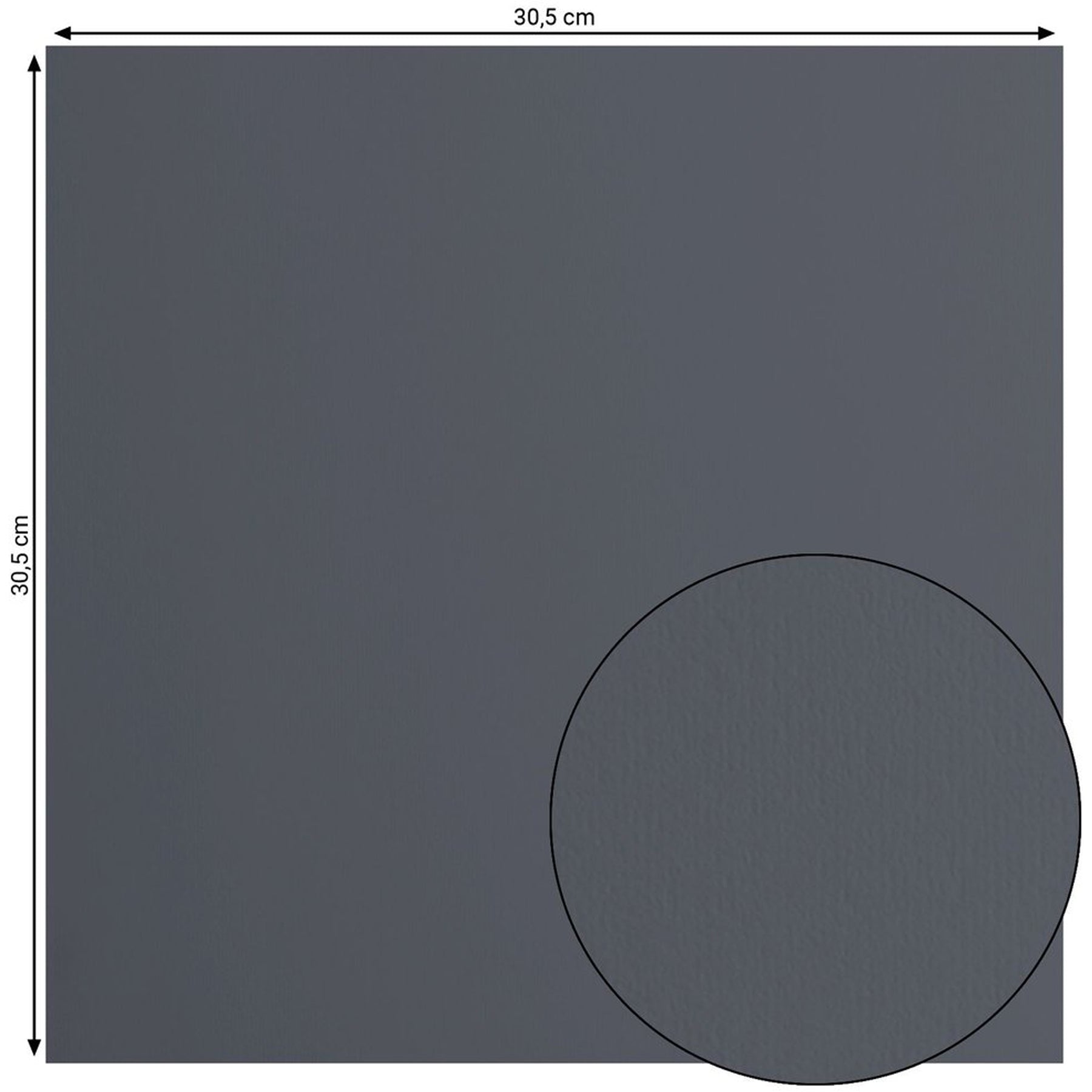 Crealive Cardstock Basic 216 g/m2 - 12’’ x 12’’ - Anthracite  Spezifikationen:  12’’ x 12’’ (30.5 cm x 30.5 cm) 216 g/m2 beidseitig farbig (voll durchgefärbt) beschreibbar säurefrei glatt mit leicht rauer Oberfläche    Dieses Cardstock / Bastelpapier ist geeignet für:  Karten Karten-Verzierungen Plotten Stanzen Prägen Geschenkboxen Bastelpapier für die Schule oder Kindergarten Scrapbooking