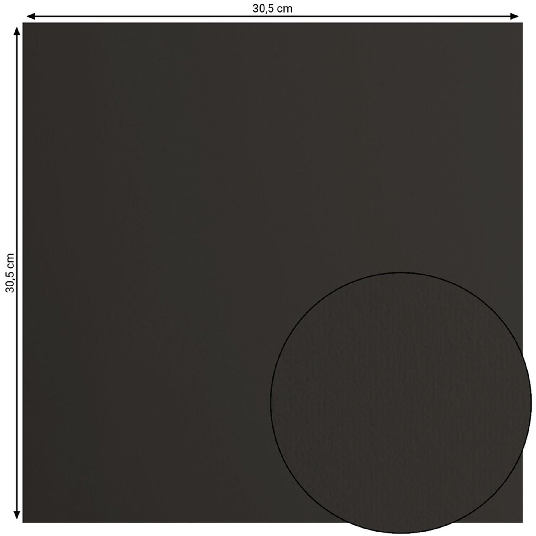 Crealive Cardstock Basic 216 g/m2 - 12’’ x 12’’ - Black  Spezifikationen:  12’’ x 12’’ (30.5 cm x 30.5 cm) 216 g/m2 beidseitig farbig (voll durchgefärbt) beschreibbar säurefrei glatt mit leicht rauer Oberfläche    Dieses Cardstock / Bastelpapier ist geeignet für:  Karten Karten-Verzierungen Plotten Stanzen Prägen Geschenkboxen Bastelpapier für die Schule oder Kindergarten Scrapbooking