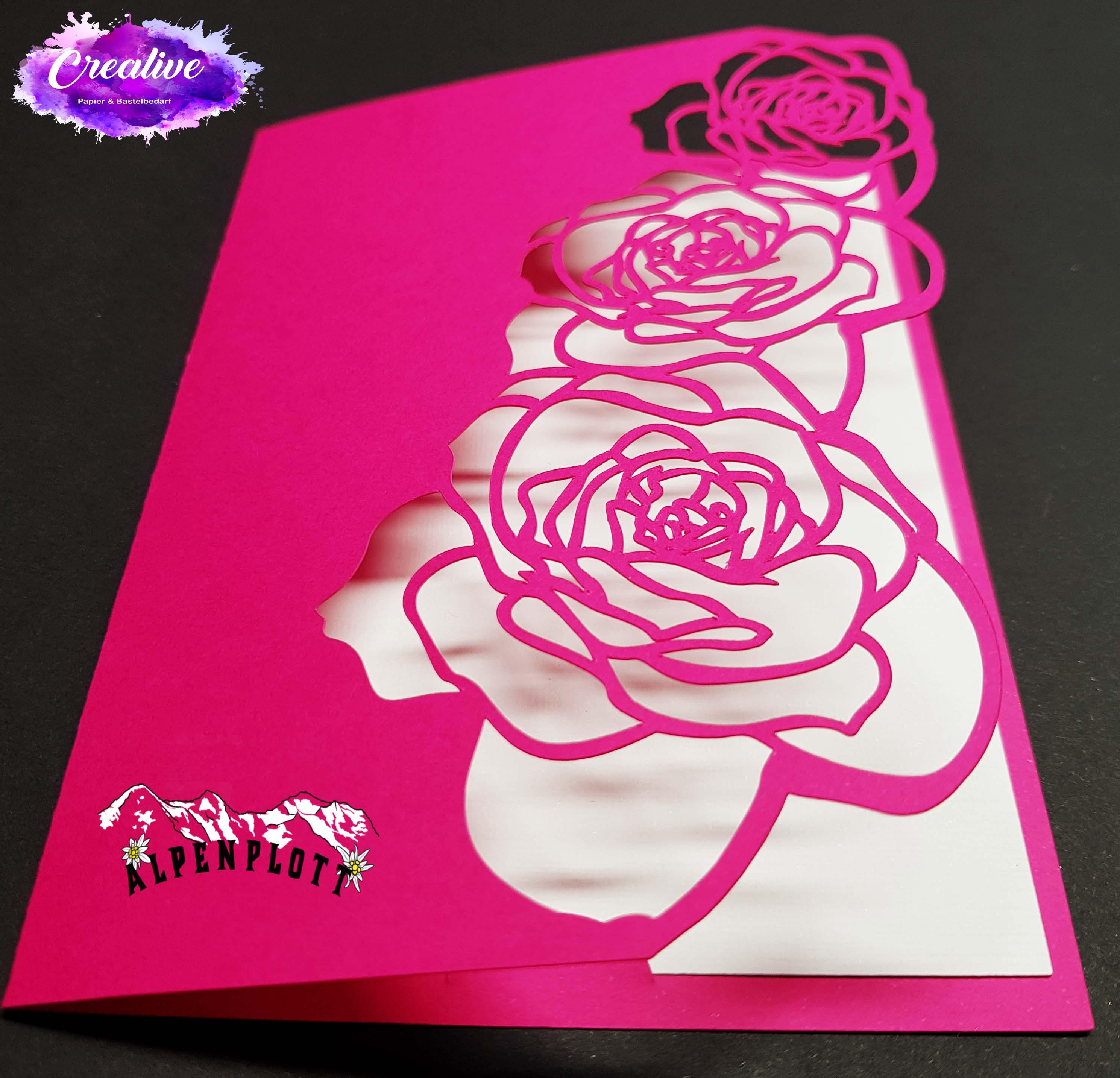 Mosaic Bastelpapier 200 g/m2 - A3 - neon pink - Crealive